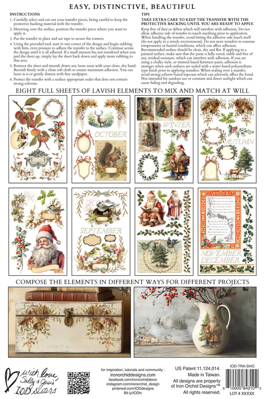 IOD Transfer Santa's Hollow 8x12