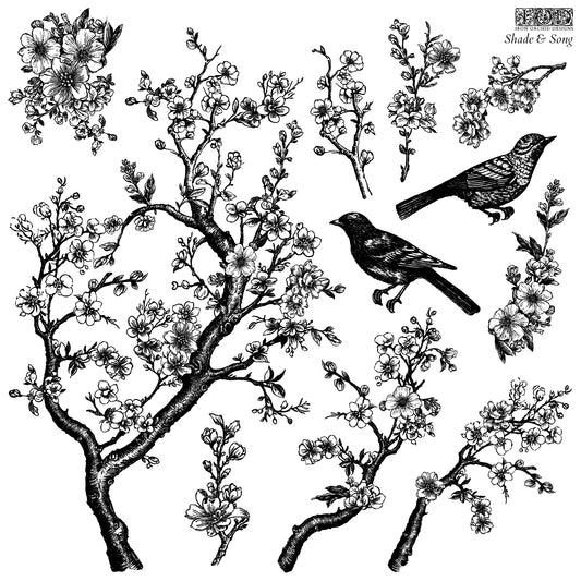 IOD Stamp 12x12 Shade & Song