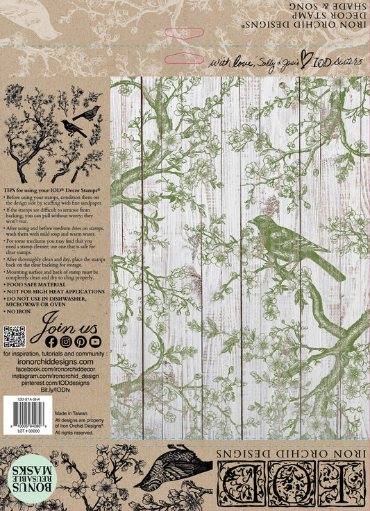 IOD Stamp 12x12 Shade & Song