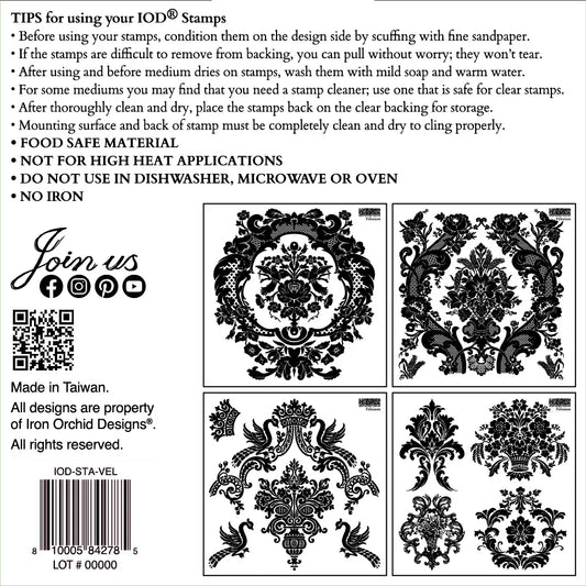 IOD Stamp 6x6 Velveteen