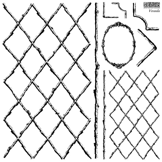 IOD Stamp 12x12 Veranda