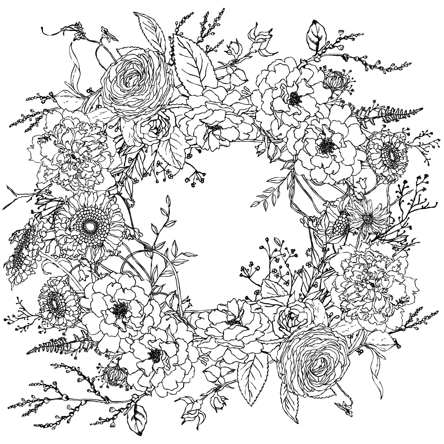 IOD Transfer Winter’s Song Wreath 24x24